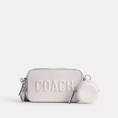 Coach Charter Slim Crossbody With  Graphic In Chalk