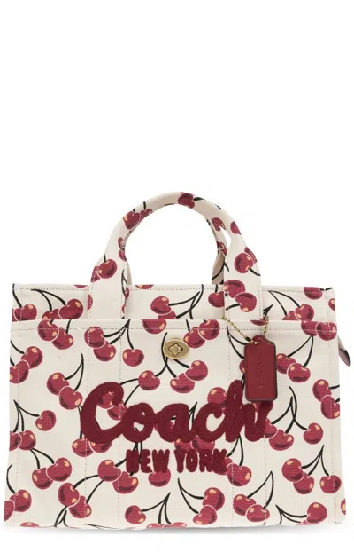 Coach Cheery Printed Shopper Bag In Multi