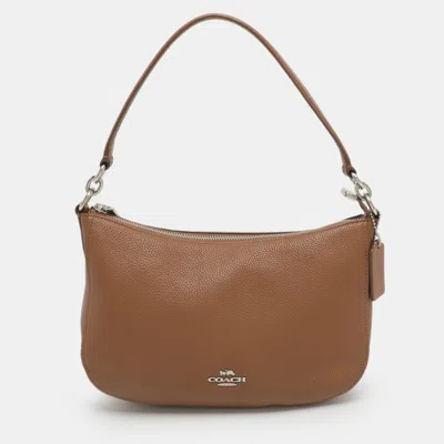 Pre-owned Coach Chelsea Brown Leather Hobo