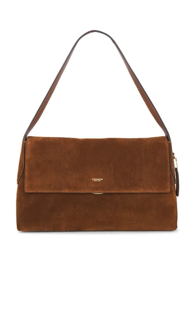 Coach Chelsea Suede Shoulder Bag In Brown