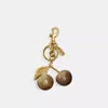 Coach Cherry Bag Charm In Brass/brass