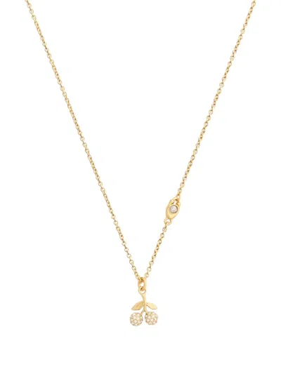 Coach Cherry-pendant Necklace In Gold
