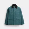 Coach Chore Coat In Blue