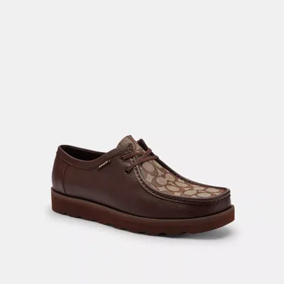 Coach Chukka Shoe With Signature Canvas In Multi