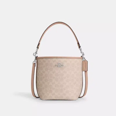 Coach City Bucket Bag In Signature Canvas In Beige