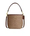 Coach City Large Bucket Bag In Signature Canvas In Brown