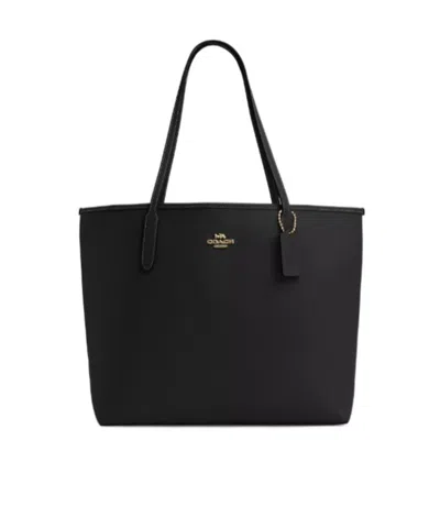 Coach City Tote Bag In Gold/black