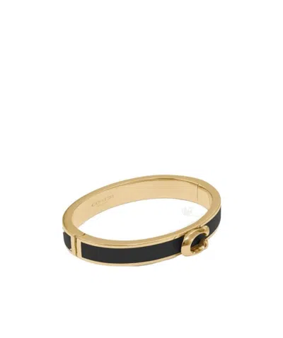 Coach Classic Push Hinge Bracelet In Yellow