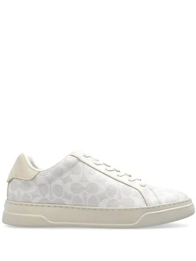 Coach Clip Sneakers In White