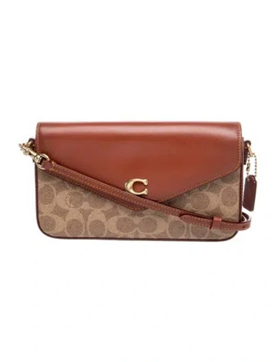 Pre-owned Coach Clutch In Brown