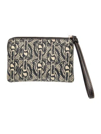 Pre-owned Coach Clutch In Gray