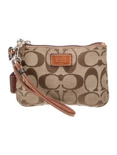 Pre-owned Coach Clutch In Neutral