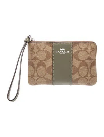 Pre-owned Coach Clutch In Neutral