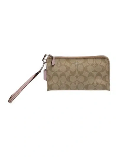 Pre-owned Coach Clutch In Neutral