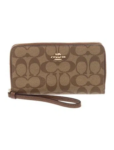 Pre-owned Coach Clutch In Neutral