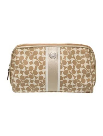 Pre-owned Coach Clutch In Neutral