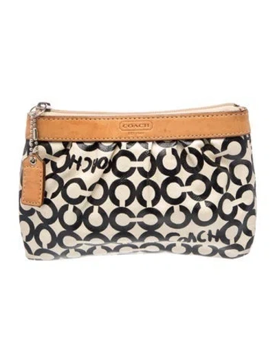 Pre-owned Coach Clutch In Neutrals