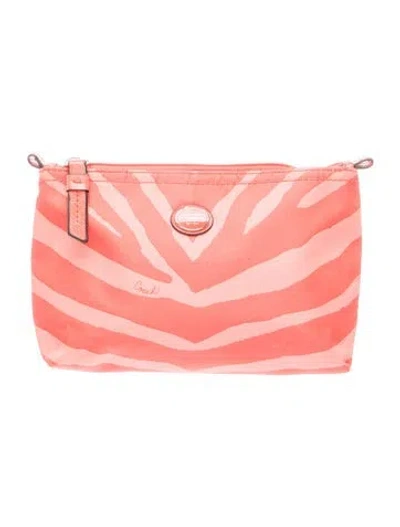 Pre-owned Coach Clutch In Pink