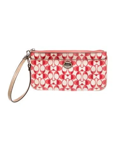 Pre-owned Coach Clutch In Pink
