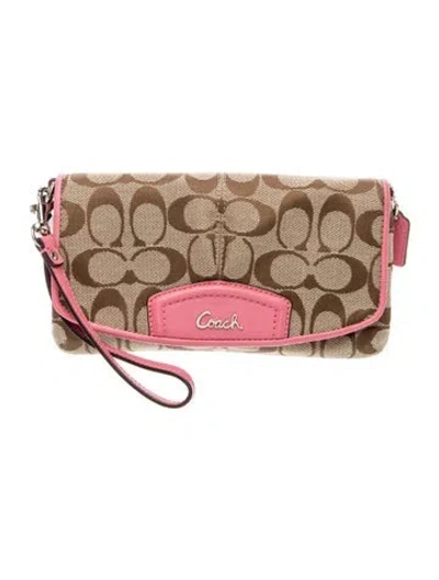 Pre-owned Coach Clutch W/ Tags In Neutral