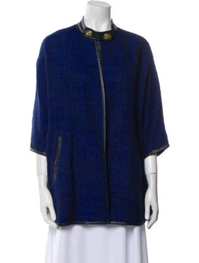 Pre-owned Coach Coat In Blue