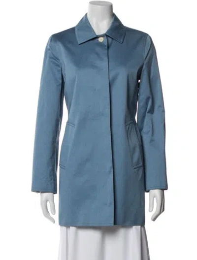Pre-owned Coach Coat In Blue