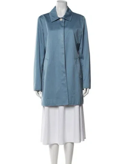 Pre-owned Coach Coat In Blue