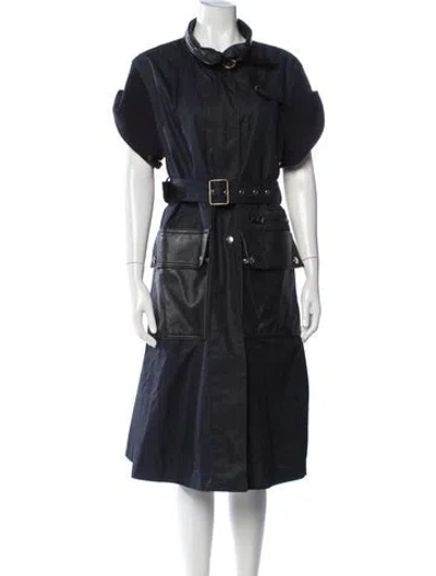 Pre-owned Coach Coat In Blue