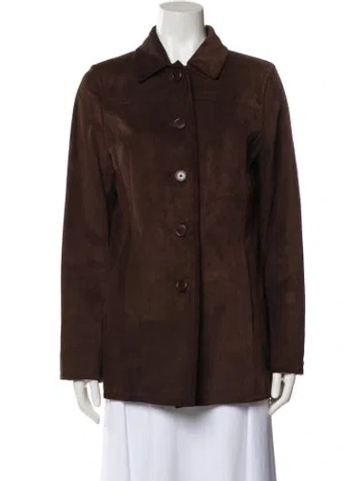 Pre-owned Coach Coat In Brown