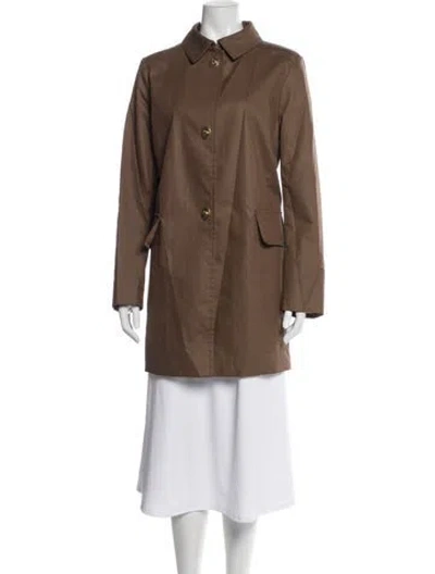 Pre-owned Coach Coat In Brown