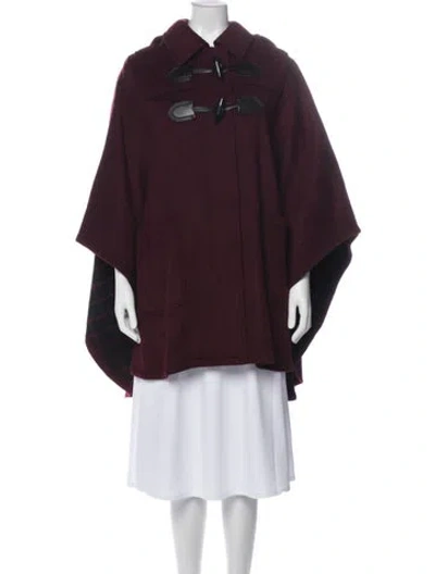 Pre-owned Coach Coat In Burgundy