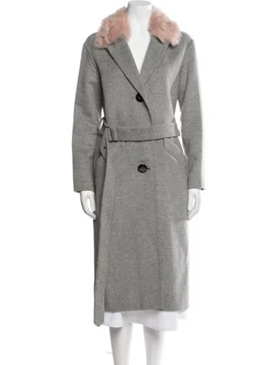 Pre-owned Coach Coat In Grey
