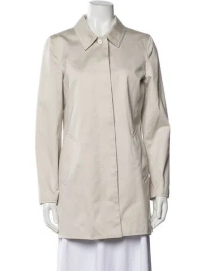 Pre-owned Coach Coat In Neutral