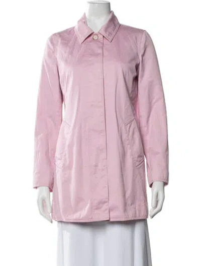Pre-owned Coach Coat In Pink