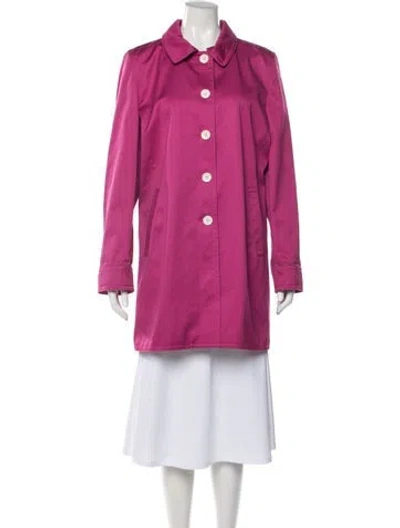 Pre-owned Coach Coat In Purple