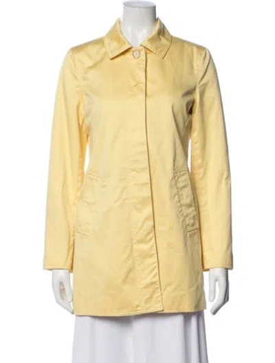 Pre-owned Coach Coat In Yellow