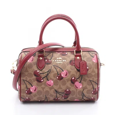 Pre-owned Coach Coated Canvas Leather Handbag () In Multi