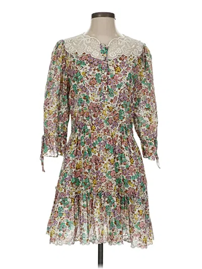 Pre-owned Coach Cocktail Dress In White