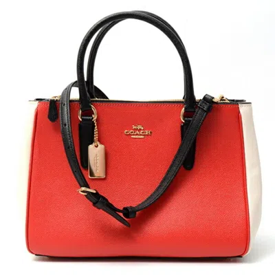 Pre-owned Coach Color Leather Handbag Shoulder Bag () In Multi
