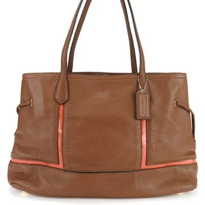 Pre-owned Coach Color Leather Tote Bag () In Multi
