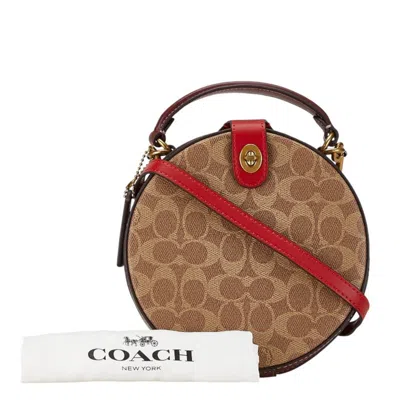 Pre-owned Coach Color Pvc Leather Handbag Shoulder Bag () In Multi