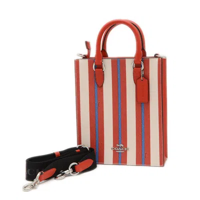 Pre-owned Coach Color Pvc Leather Shoulder Bag Tote Bag ()