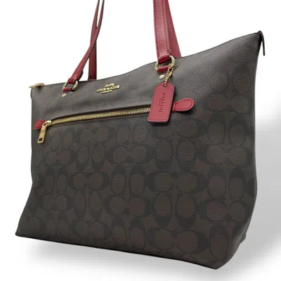 Pre-owned Coach Color Pvc Leather Tote Bag ()