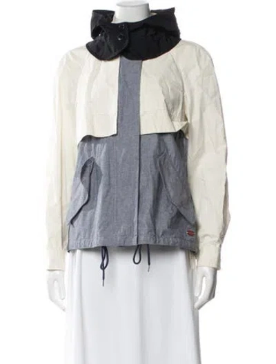 Pre-owned Coach Colorblock Pattern Jacket In Neutral