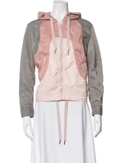 Pre-owned Coach Colorblock Pattern Jacket In Pink