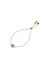 Coach Colorful Crystal Bracelet In Golden Pink