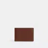 Coach Compact Billfold Wallet In Brown
