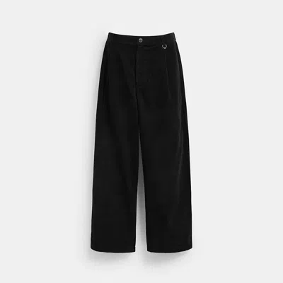 Coach Corduroy Trousers In Black