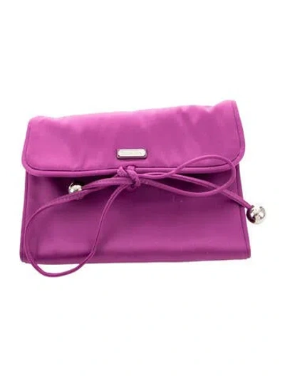Pre-owned Coach Cosmetic Bag In Purple