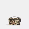 Coach Cosmetic Case With Leopard Print In Multi